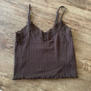 American eagle brown tank top